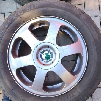 Originál alu kola Škoda Octavia 1 5x100 195/65/15 - 3