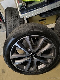 ALU kola Mercedes E 5x112 r18 Originál,zim.pneu+TPMS - 3