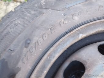 Sada plechových disků rozteč 5x100 s letní 175/80/14 - 3