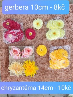 Umělé květiny - květiny do vazby - 3