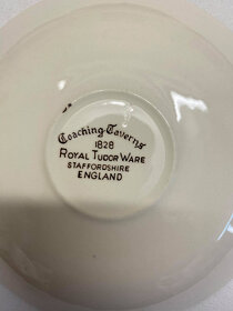 Anglický porcelán Staffordshire England šálek podšálek 20ks. - 3
