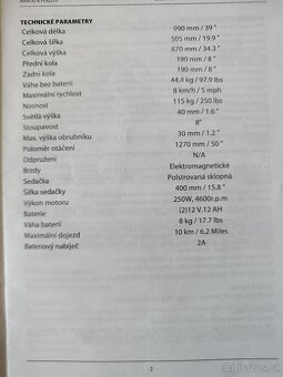 Elektrická čtyřkolka pro seniory - 3