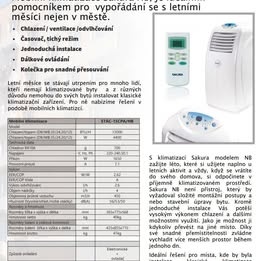 Mobilní klimatizace Sakura STAC15 CPA/NB + nové těsnění do o - 3