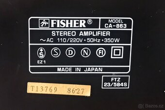 JAPONSKÁ HIFI SESTAVA FISHER - ZESILOVAČ ,TUNER ,CD - 3