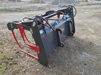 Hydraulické vidle s přídavným drapákem - kované hroty - 3