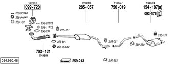 Ford Mondeo MK III výfuk zadní, nový - 3