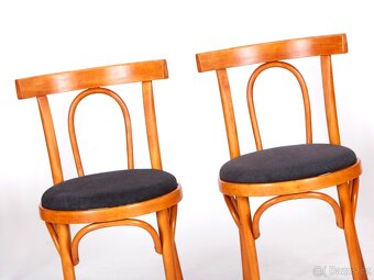 LEVNÉ přečalouněné židle TON, 4kusy. - 3