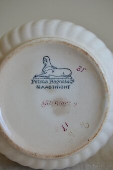 Starožitná keramická cukřenka/dóza MAASTRICHT - 3