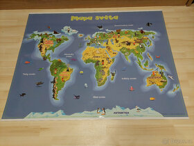 Oboustranná mapa - poznáváme Svět - 3