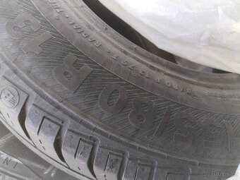 4ks letní pneumatiky 155/80 R13 - 3