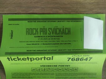 2x lístek Rock při svíčkách už na tuto sobotu 17.5. - 3
