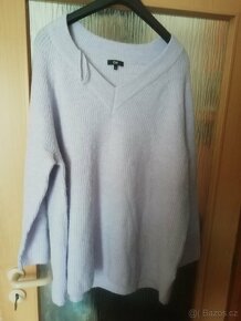 Oversize teplý svetr lila barva C&A, v. Xxl, nový - 3
