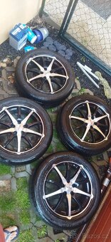 Znacka DOTZ Alukola R17 120x5 4 kusu vcetne letni pneu - 3
