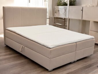 Nová Bezová postel Boxspring 160x200 a 180x200 - 3