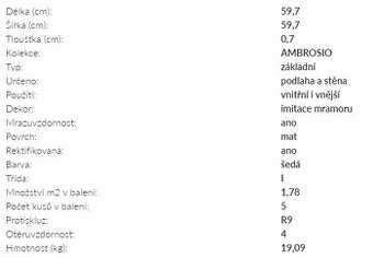 Keramická dlažba za odvoz - 3