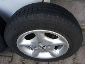4x ALU disky (elektrony) 5 1/2 J x 13H2ET33, pneu 165/70 R13 - 3