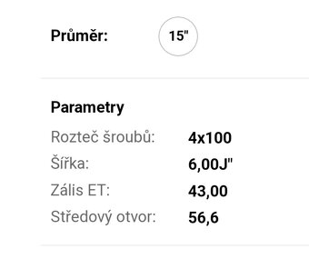 Letní kola 175/65 R 15 FIAT - 3