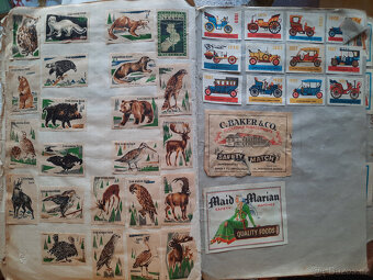 Retro/staré samolepky pro sběratele - 39 listů - 3