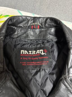 Kožená moto bunda (křivák) NAZRAN vel. L – pravá kůže - 3