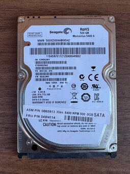 Pevný disk Seagate 500GB SATA – model ST9500325AS - 3