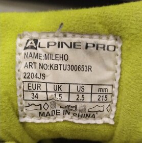 Dětské kotníkové boty AlpinePro 33 - 3