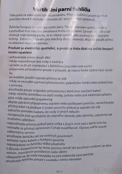 Vertikální napařovací žehlička - 3