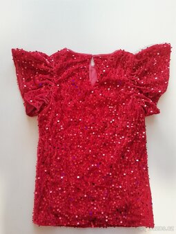 Dívčí slavnostní tričko s flitry - 3
