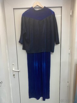 Plesové sametové šaty velikost xl - 3