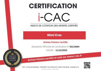 Abstraktní obraz akryl Mimi Eres s certifikátem - 3