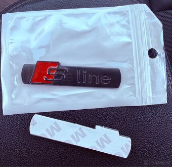 Znak/emblém Audi Sline černý - 3
