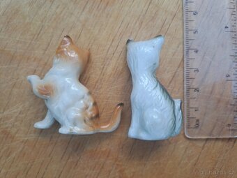 mini porcelánové kočičky - 3