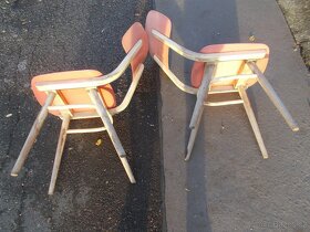 Retro židle Ton dřevo-plast 50. léta - 3