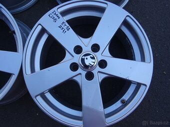 Alu disky na Škoda, 16", 5x100, ET 38, šířka 6,5J - 3