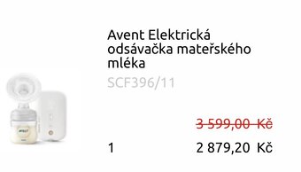 Philips Avent elektrická odsávačka – NOVÁ, pouze rozbalená - 3