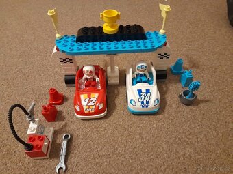 DUPLO Nákladní vlak, parní vlak, závodní auta a drobky - 3