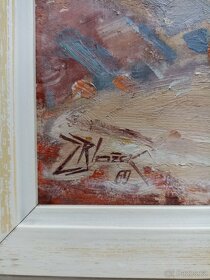 Obraz Pláž na Jadranu - olej na plátně - 3