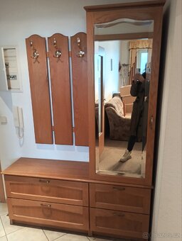 Předsíň/předsíňová sestava skříňka masiv dřevěná - 3