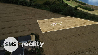 Prodej pole v blízkosti vodní nádrže Nové mlýny, 3519 m2 - 3