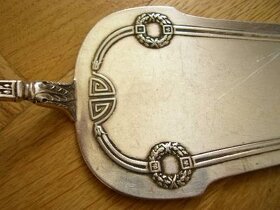 Secesní stříbrná dezertní lopatka, stříbro ryzosti 800/1000 - 3