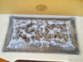 Krásná skleněná mísa umělecká - 3