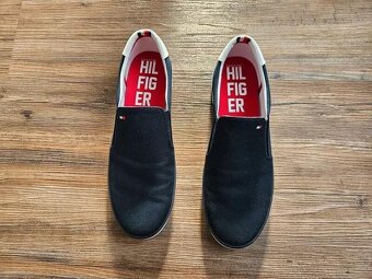 Tmavě modré slip on boty sneakers Tommy Hilfiger velikost 43 - 3
