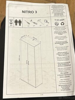Šatní skříň policová bílá - 3