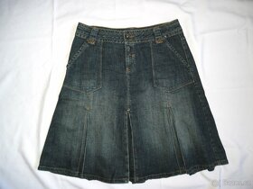 C&A Riflová džínová sukně s elastanem vel.40-42 - 3