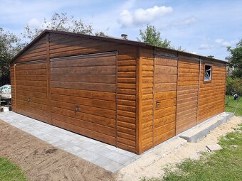 Plechová garáž 6,5x5,5m - 3