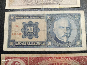 Bankovky Českoslovenko 1.republika 1926 - 1929 - 3