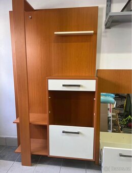 Skříň na boty - Botník + velké zrcadlo - 3