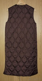 Čokoládově hnědá dlouhá dámská vesta Takko Fashion - 3