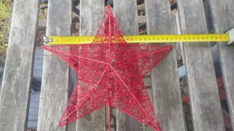 Vánoční dekorace hvězda stromek ozdoby - 3