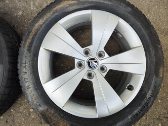 17"zimní alu sada Triton 5x112 origo Škoda Superb 3 Passat - 3