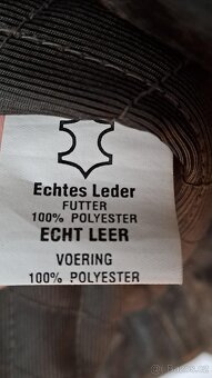 Pásnká kožená bunda L - 3